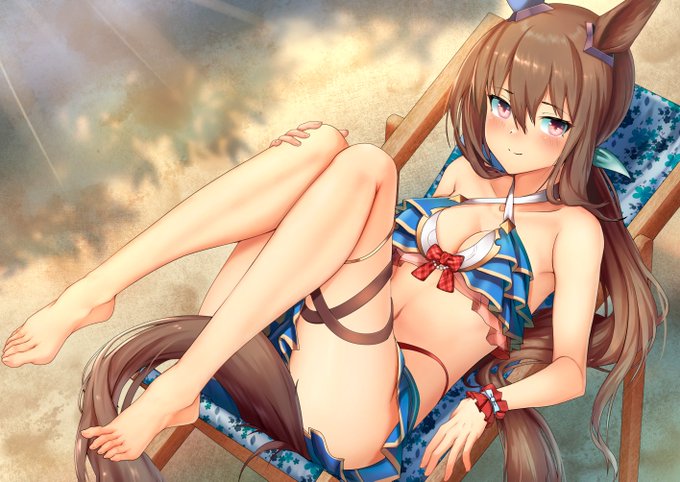 skebリクエスト 水着アヤベさん ご依頼ありがとうございました! #ウマ娘 