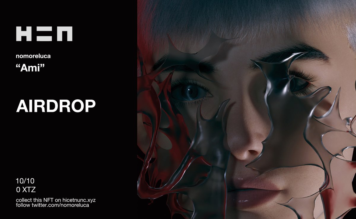 tomorrow 2 PM CET I will airdrop "Ami".
Retweet and comment in order to be chosen!

hicetnunc.art/objkt/643242