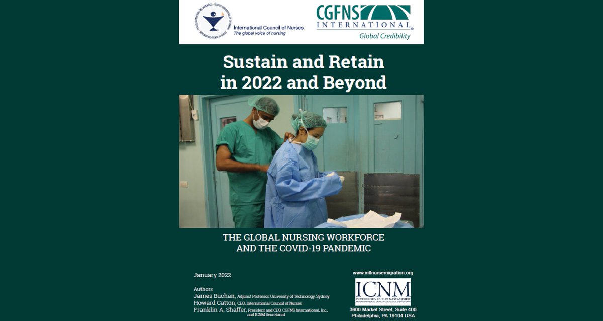 ICNurses's tweet photo. On 24 Jan, ICN &amp; @CGFNS are launching a new report which draws attention to the growing global #nurse shortage crisis, exacerbated by #COVID19 calling for a plan to combat this #crisis. Watch this space for more details! #nursing https://t.co/XdD2wzoQ2W