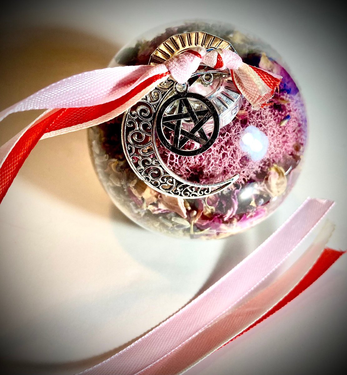 LeNoirBleu2's tweet photo. Excited to share this item from my #etsy shop: #Witchball - #lovecharm - witch charm - talisman - ritual tool - hedgewitch - #greenwitch - witch gift - spell - shatterproof  - #ValentinesDay https://t.co/Hewvxr9P6Z https://t.co/vev3vGiKrf