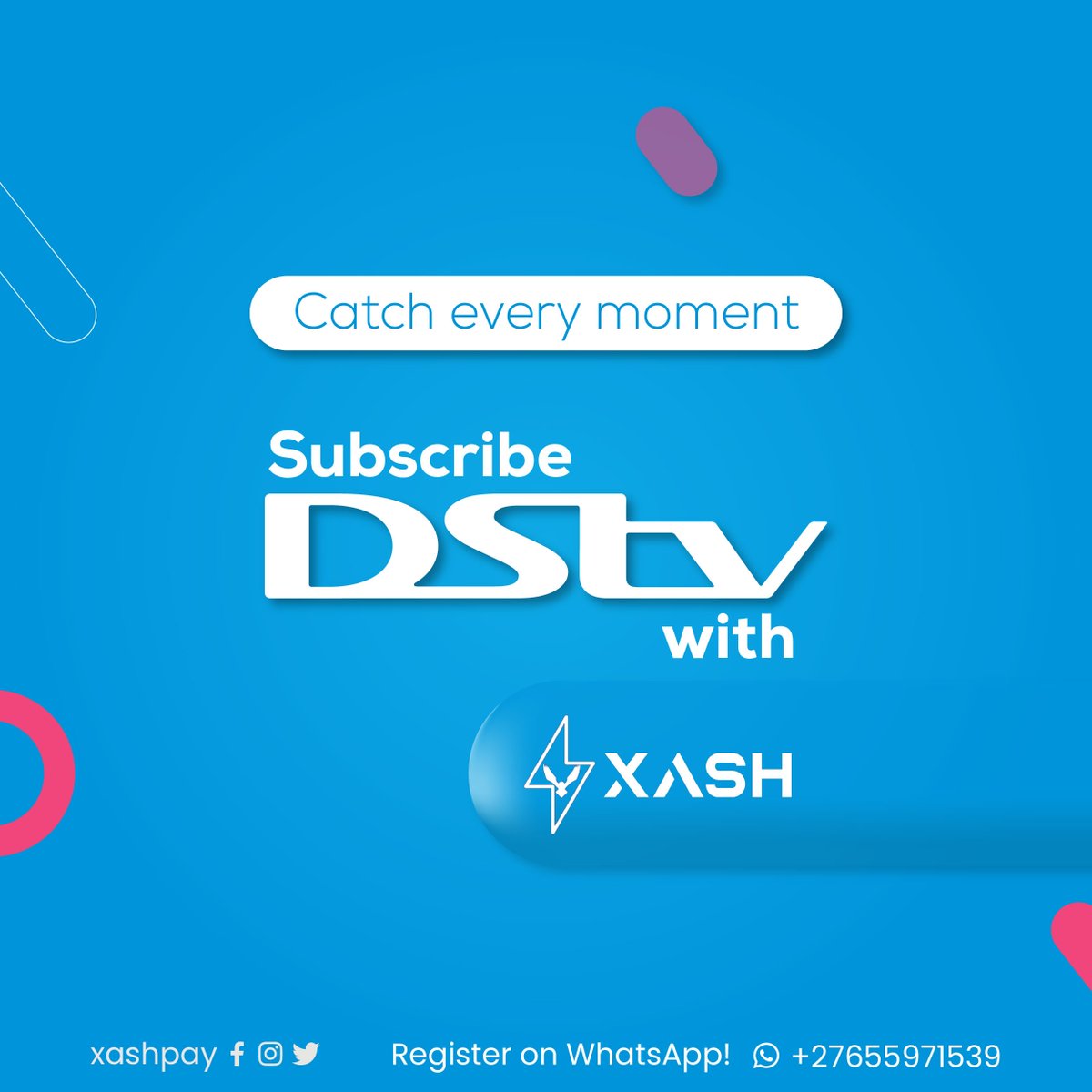 XashPay's tweet photo. Pay your Dstv just using Whatsapp Instantly!!!
Both Zimbabwean and South African Accounts
#xashpay #xash #dstv https://t.co/13qd5IzCsK