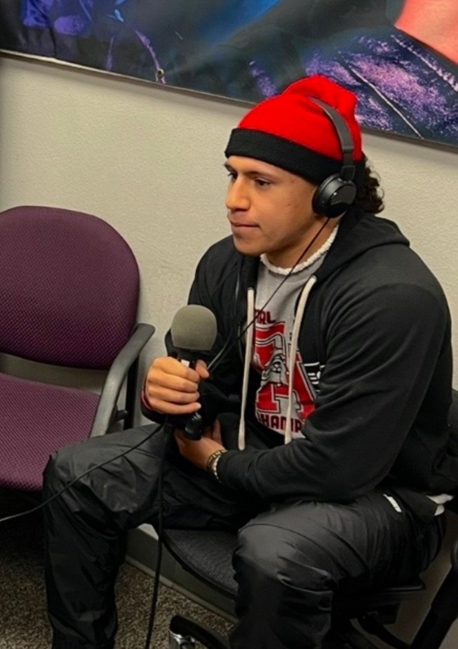 Now the Offensive MVP of the MRL <a href="/imdrewgarcia/">AG</a> wrapped up his interview for the San Bernardino All Star game with <a href="/IESportsNet/">IE Sports Net on FOX Sports Radio🎙</a> <a href="/IECoachB/">‘Coach B’ on FOX Sports Radio</a> <a href="/OakHillsFootba1/">Oak Hills Football</a> is proud of you all!