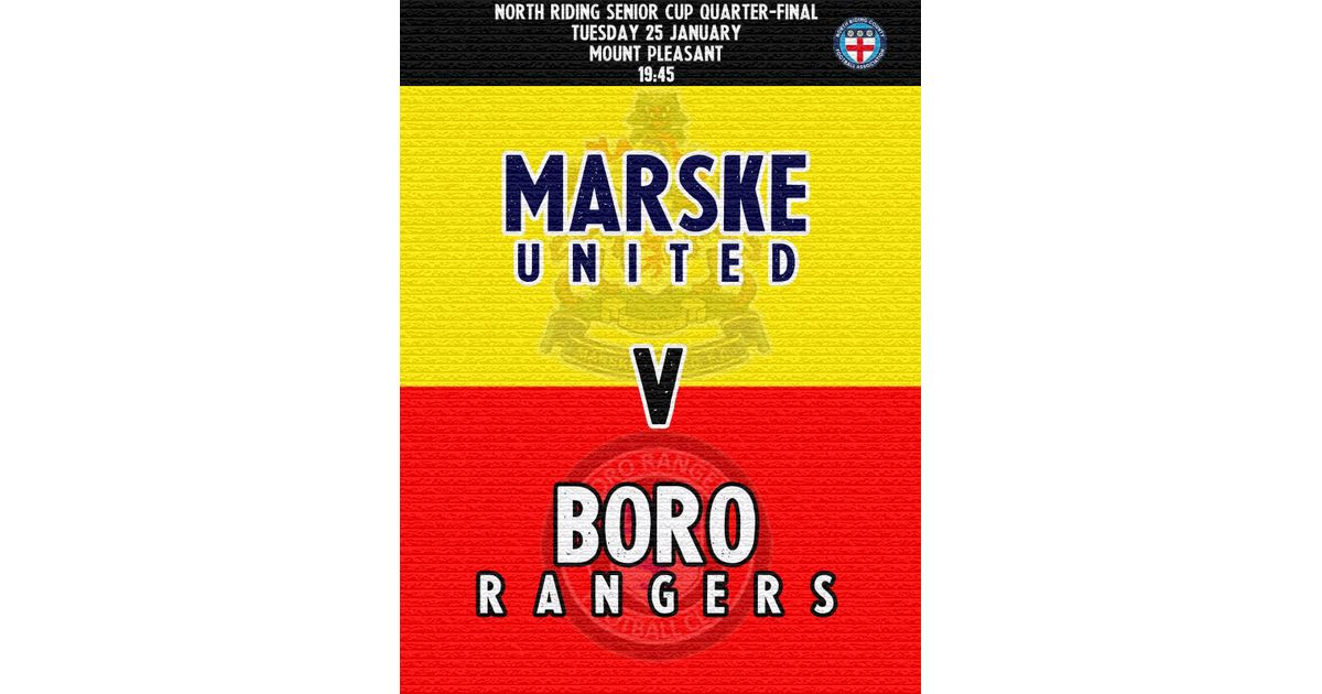 Next home game at Mount Pleasant. Tuesday  25th January 2022 Kick Off 19:45. North Riding Senior Cup REDUCED ADMISSION PRICES.
marskeunitedfc.org/news/next-home…