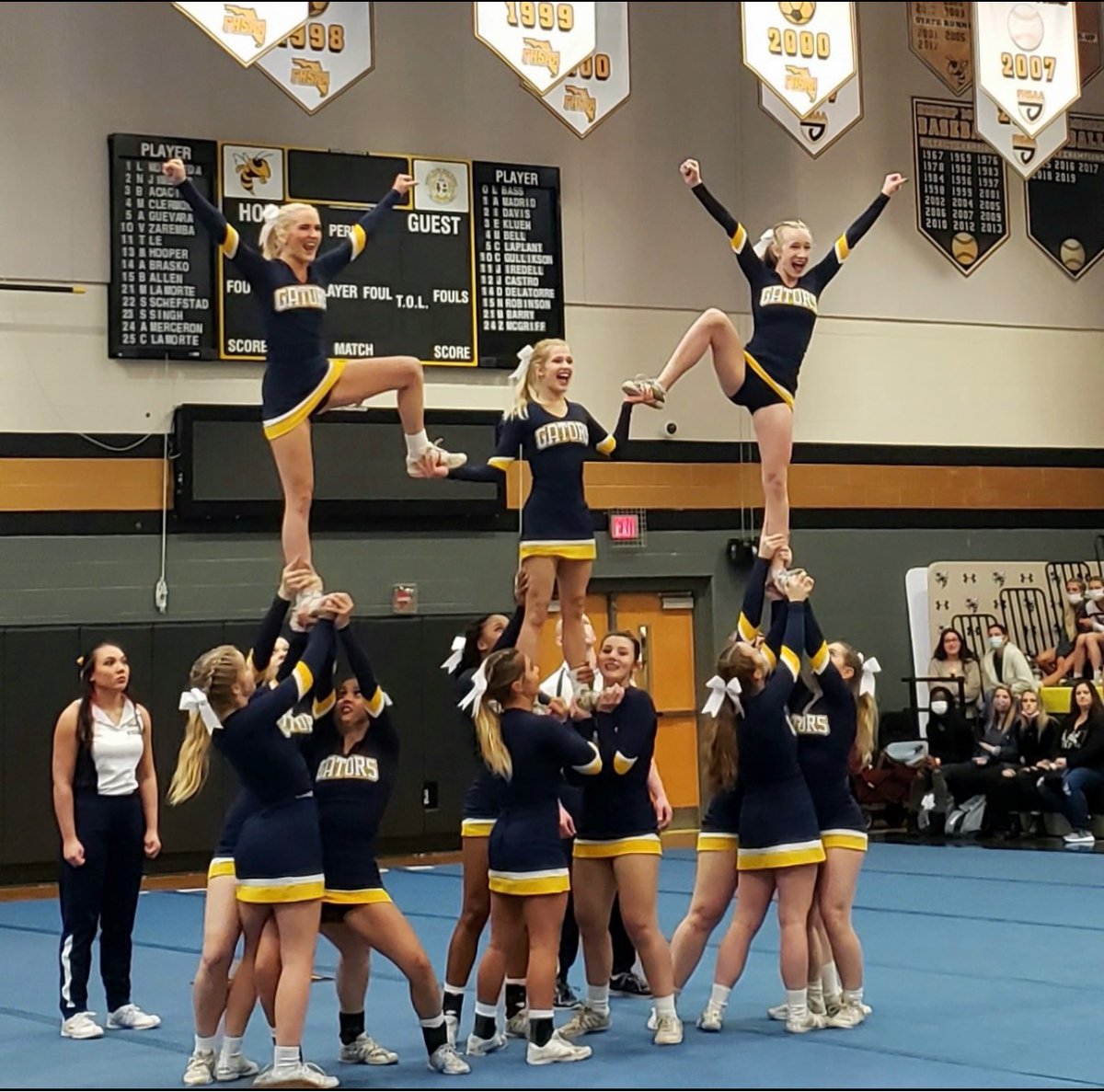 LOLHSPrincipal's tweet photo. Congratulations to the Gator Cheerleaders who finished 4th at Regionals. They are headed to states! @LOLHSCheer https://t.co/MjkWytokot