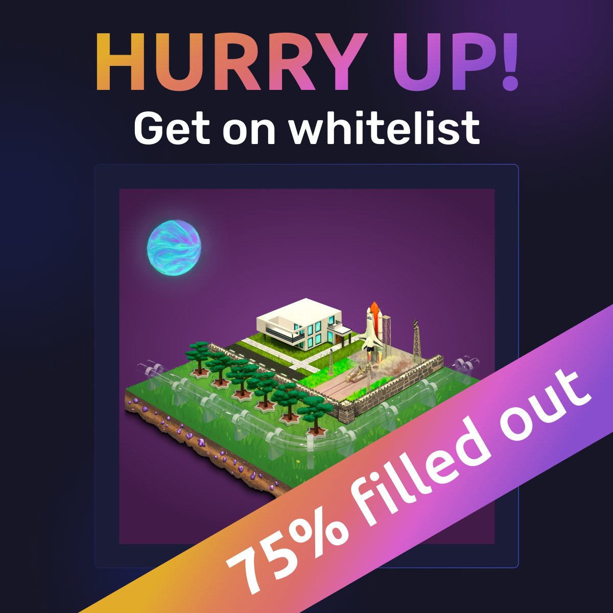 Solcity_nft's tweet photo. ⏰HURRY UP❗️

💎75% of Whitelist seats are already reserved💎

🔥Don't miss an opportunity to become a #SolCityNFT Holder🔥

#Solana #SolanaNFTs #SolanaNFT https://t.co/AL8wVTCLyf