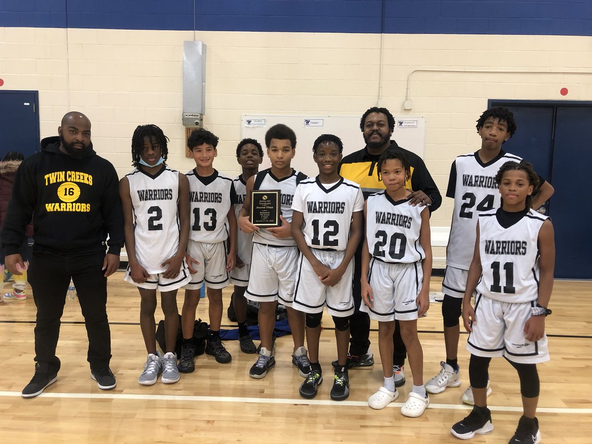 Congrats to our Warriors 7th Grade Boys🏀Team on going 3-1 in the Spring ISD A-Team Tournament at Wells MS and finishing in 2nd Place ⬇️🏆🥈💪🏽