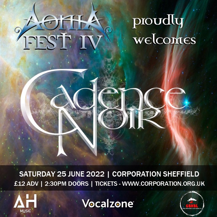 🚨First band announcement!🚨
AoniaFest are thrilled to announce Goth Folk &amp; Roll band @cadencenoir for AoniaFest IV on 25 June at Corporation Sheffield! 
🎫 Tickets: corporation.org.uk/gig/2560 
#vocalzone #vzfamily #announcement