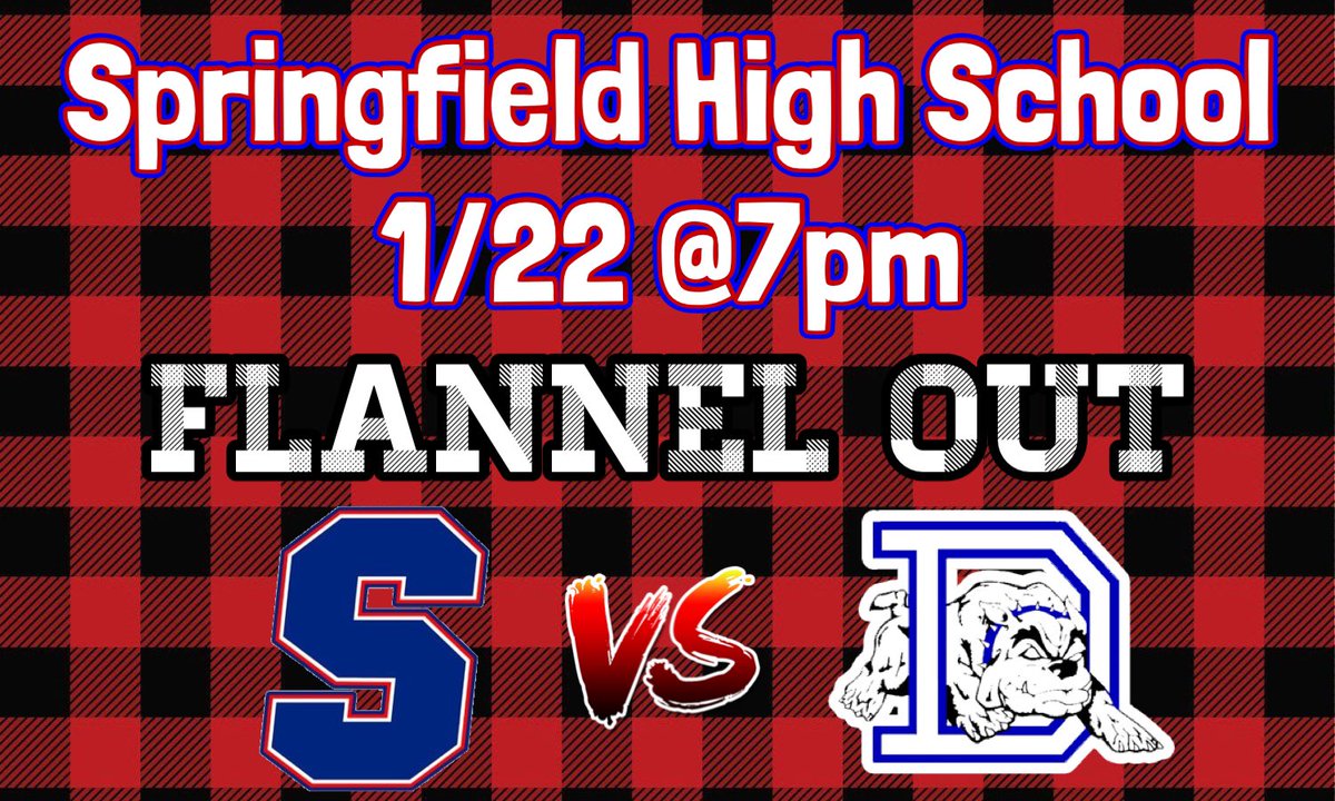 DevilsSection's tweet photo. 🚨GAME DAY🚨 FLASH OUT IN A FLANNEL‼️ AND BRING SOME ENERGY🔋 AS OUR BLUE🔵 DEVILS😈 TAKE ON DEFIANCE🤮 #springfieldstrong #ChainSZN #DevilNation @sfieldathletics @BlueDevil_Hoops @CheerDevilsSHS https://t.co/7EHVDcJHpA
