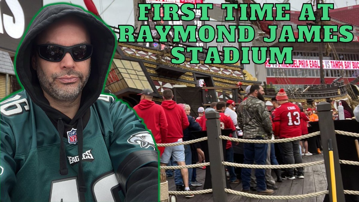 CapableGent's tweet photo. Last week I went to Tampa Bay to watch the Eagles battle the Buccaneers in a playoff game...the game was a disaster for the Eagles but it was my first time at Raymond James Stadium.  Check out my latest video from the game...#playoffs #Eagles #Buccaneers 
 https://t.co/U9LjRHQisy https://t.co/Mu5NySG16v