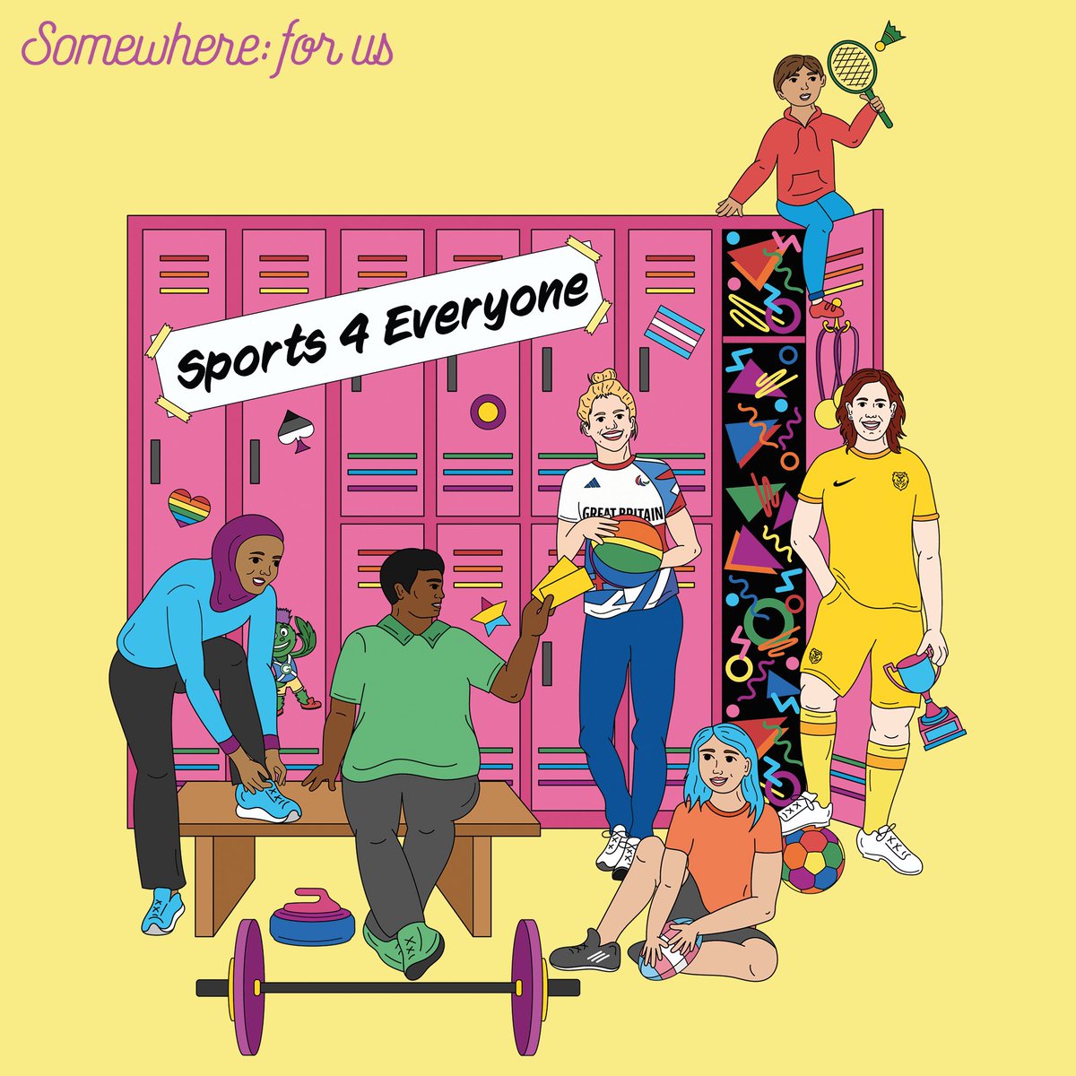 Somewhere_ForUs's tweet photo. In the current issue of our #SomewhereForUs 🏳️‍🌈 magazine Azkha Khokhar chats to @Blair90x, @HastingsUFCW player and lead investigator of the Tavistock Transgender Athlete Study. Illustrations by Madeleine Leisk. Get your copy of Scotland’s LGBTQ+ mag at https://t.co/IjV7AUG6Dx https://t.co/gDPGuwmnKa
