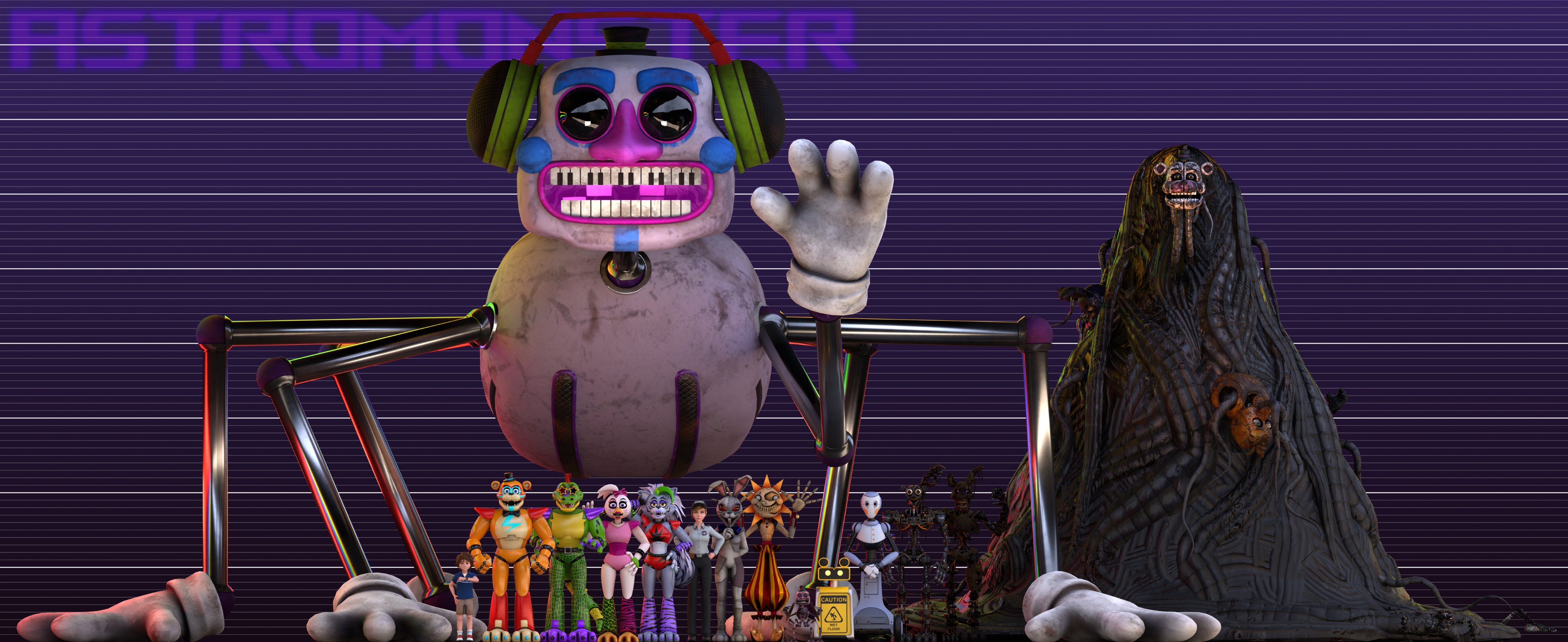 FNaF Size Comparison. Five Nights at Freddy's Characters Height Comparison  