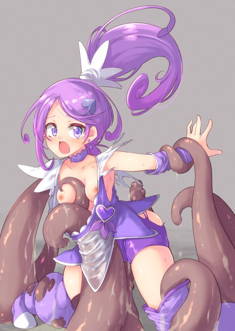 キュアソードちゃん触手敗北ピンチえっちイラストです。 