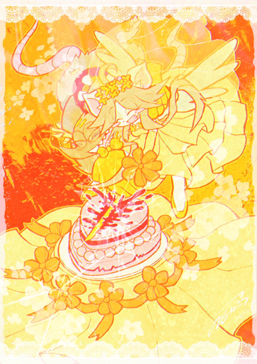nonnon_GRR's tweet photo. 💛しあわせ けっこんしき💛 https://t.co/Xc0DLzVbPU
