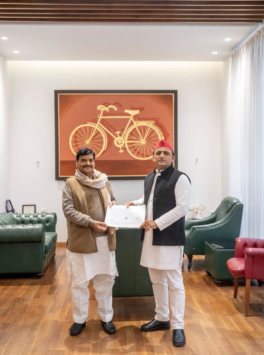 samajwadiparty's tweet image. इटावा की जसवंत नगर विधानसभा सीट से श्री शिवपाल सिंह यादव जी सपा एवं प्रसपा गठबंधन के प्रत्याशी होंगे।