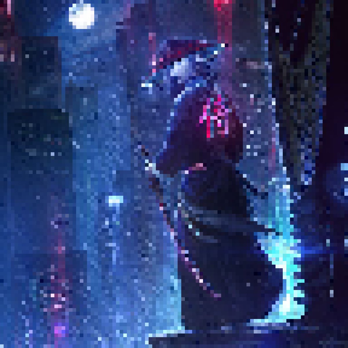 pixelsnfts101's tweet photo. Pixel Cyberpunk samurai
#nft #pixelart #samurai https://t.co/Z8cqUFlHNu