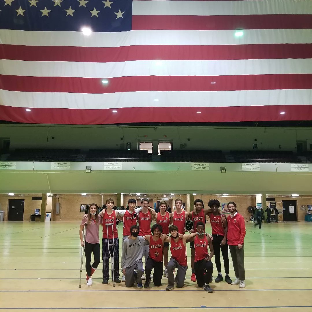 6th Indoor county championships in a row. Lead by wins in the 4x800 4x400 Ty Dailey in the 1600 and Gavin Shaffer in 55 Hurdles and meet record tieing jump in the High jump at 6-6