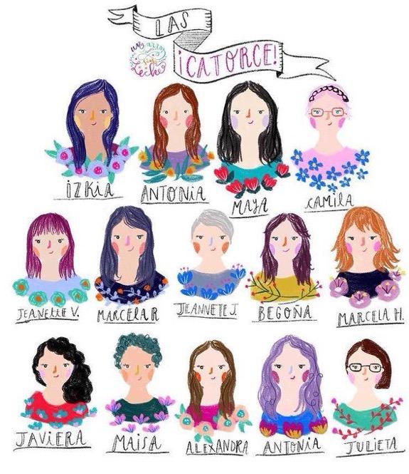 Un salto histórico en la lucha por visibilizar y reivindicar el rol de las mujeres en los procesos de transformación social y política. Me emociona este equipo de 14 mujeres diversas y tremendas! 💜 feminismo y perspectiva de género al poder✊🏼💜
#LasCatorce