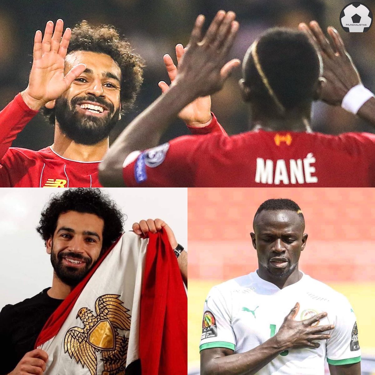 Mundialistas's tweet photo. OFICIAL: Egipto y Senegal se enfrentarán en la ronda final por el boleto a Qatar 2022.  

Mohamed Salah vs Sadio Mané, uno dejará al otro sin Mundial. IMPERDIBLE. https://t.co/FcVbBTBusl