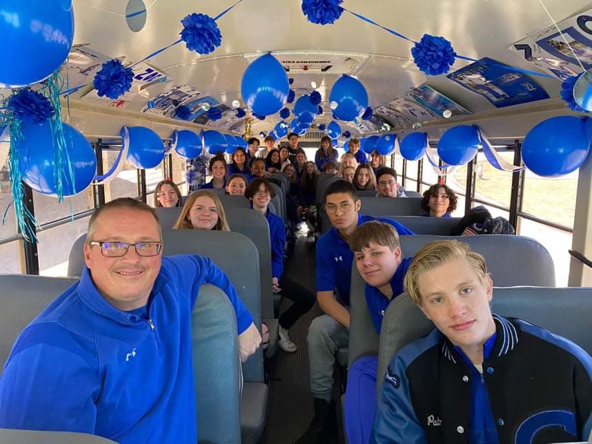 Congratulations to Centennial High School Girls’ Swim Team! They are District 8-5A ChAmPiOnS for the first time ever! So proud of all the swimmers last night. Great day to be a Spartan!! 💙🏊‍♀️🏊💙