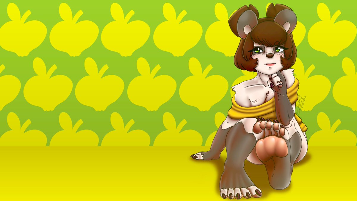 hurricanebro30's tweet photo. I wanted to make some wallpaper with a sketch of Amelia I was working on. So here's the final image! It's a 1920x1080 wallpaper!

#digitalart #panda https://t.co/e65lxR2f0E