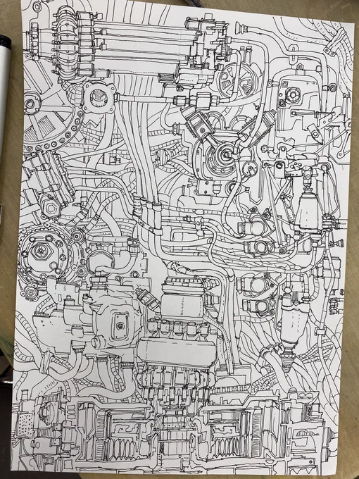 こういう絵は無限に描ける
#絵描きさんとつながりたい #ペン画 