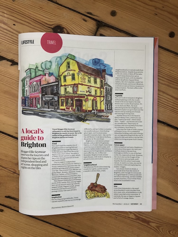 ellieandcoinc's tweet photo. So, I wrote a local's guide to #Brighton for The Guardian and it's out today. 📰 

@TravWriters @GuardianTravel https://t.co/UNRgSSkS4n