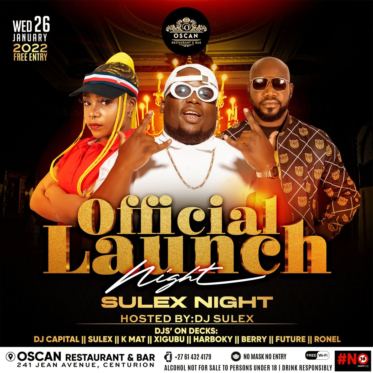 OscanLounge's tweet photo. Back at it.. #SulexNight #Officiallaunchnight @DJSULEX @DJCapital90 Wed 26 Jan #Totalpremium 🍾🍾 make it rain https://t.co/pLfUkR9nkh