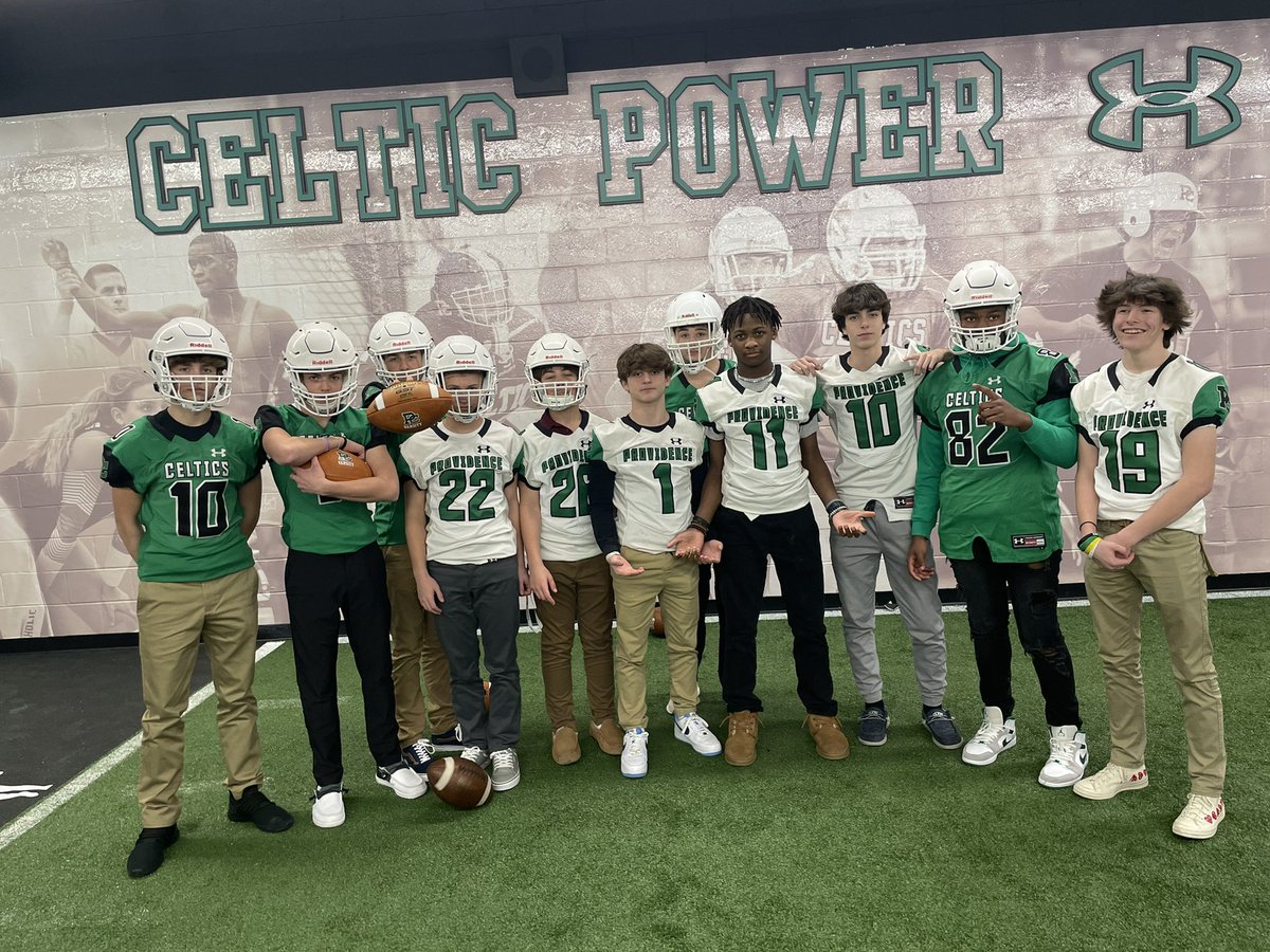 We are building something special at Providence… Thank you @MBoykin814, Ravens WR/Notre Dame & Providence Great, for coming by school and showing the boys what PC is all about and where this program is going to go. #TheCelticStandard