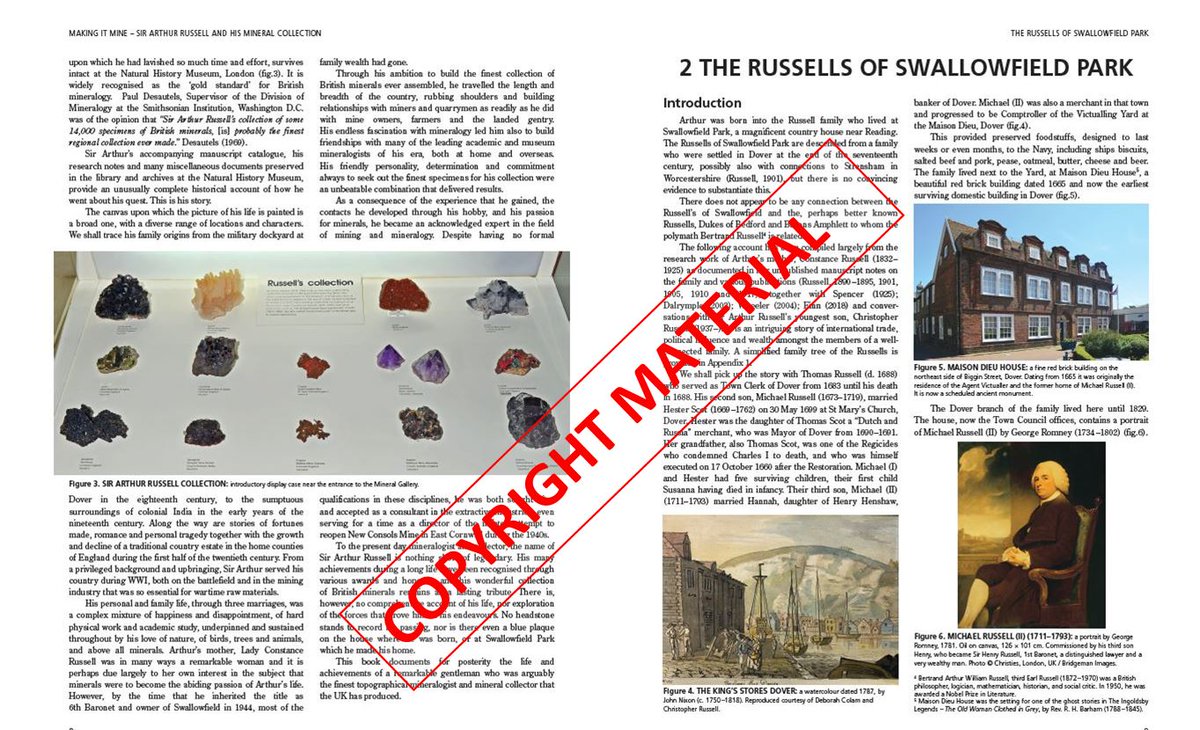 roy_mineral's tweet photo. Making it Mine - Sir Arthur Russell and his mineral collection - Wk 2 update. Excellent progress. 121 pages completed - looking good. So far we’ve processed about 69,000 words out of a total 204,000 words and inserted 183 figures out of 750. #minerals #geology #museums #nhm #gold https://t.co/fduXvkqrkw