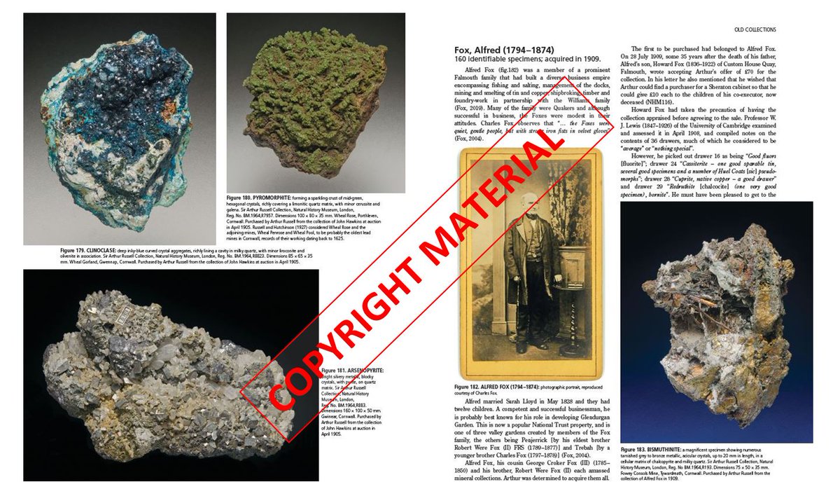 roy_mineral's tweet photo. Making it Mine - Sir Arthur Russell and his mineral collection - Wk 2 update. Excellent progress. 121 pages completed - looking good. So far we’ve processed about 69,000 words out of a total 204,000 words and inserted 183 figures out of 750. #minerals #geology #museums #nhm #gold https://t.co/fduXvkqrkw