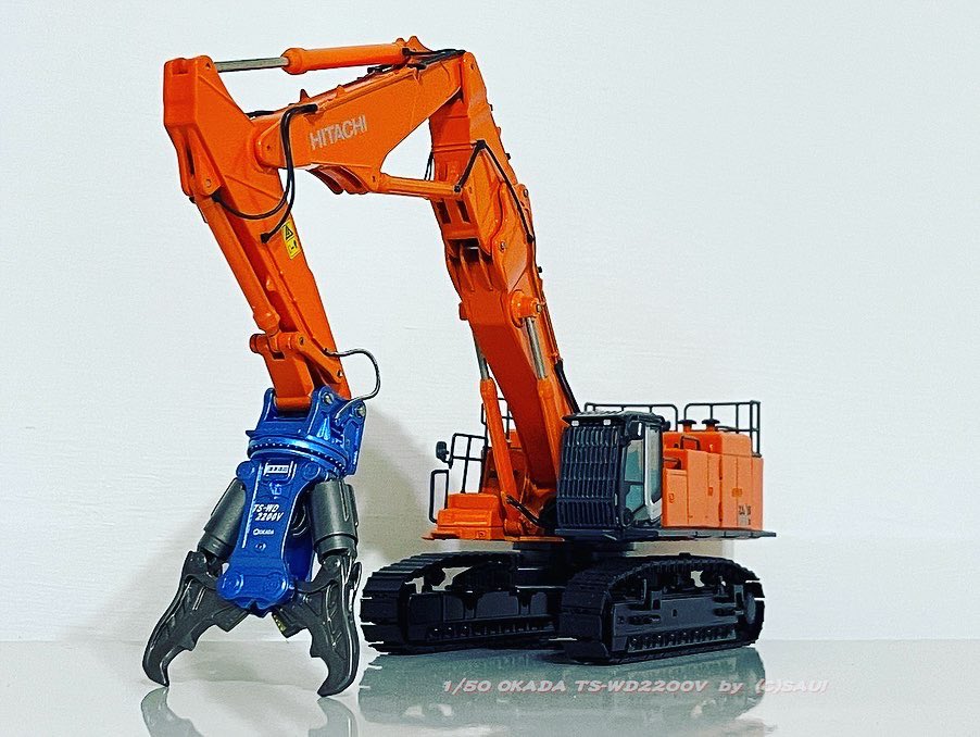 日立建機　ZAXIS 1000K ロングブーム、ツーピースブーム　1/50 日立建機 ZAXIS 1000K ロングブーム、ツーピースブーム 1/50