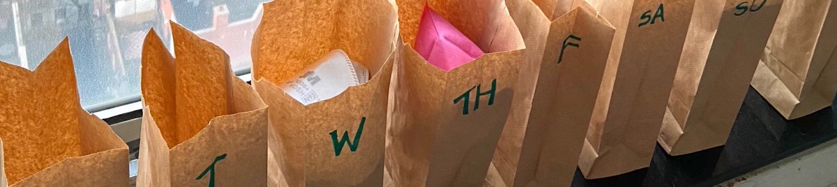 Perhaps the most important use for the ever-versatile brown paper bag yet: Providing an easy way to dry and organize your respirator masks so you can safely re-wear them. Via <a href="/wirecutter/">NYT Wirecutter</a> nyti.ms/3KwQFv9