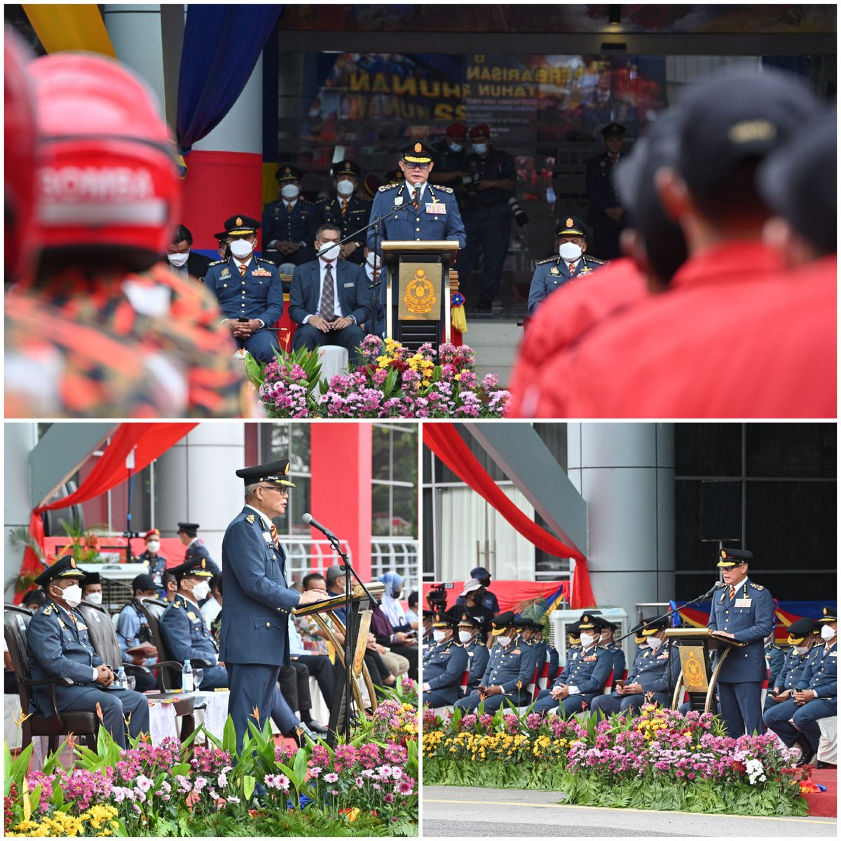 KP_bombaJBPM's tweet photo. Putrajaya, 22.1.2022 : Berbesar hati menyempurnakan Majlis Perbarisan Tahunan Jabatan Bomba dan Penyelamat Malaysia Tahun 2022 pada hari ini. https://t.co/yB0abi0S1x