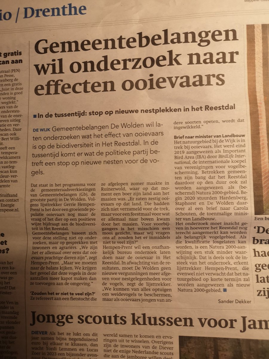 Eindelijk, we roepen het al jaren als #agrariers.
We kunnen nog zoveel dingen doen maar als we niet stoppen met overal nesten neer te zetten  voor de #ooievaar gaat het nooit wat worden met de #weidevogels