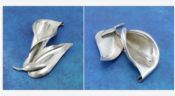 Rhinestonediva's tweet photo. HUGE 4" Vintage 1940's #LosCastillo #Taxco #STERLING SILVER Calla Lily #Brooch 
https://t.co/2kuoTv7Y3L
(Tweeted via https://t.co/dIyYpQcNBQ) https://t.co/II1dPv4zbF
