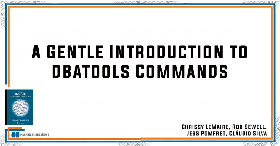 ManningBooks's tweet image. Diving into Dbatools? 
Learn about a few commands and four of the common dbatools parameters in this excerpt from Learn dbatools in a Month of Lunches: mng.bz/wnRB
@cl @sqldbawithbeard @jpomfret @ClaudioESSilva #sql #powershell #dataadministrator #sysadmin