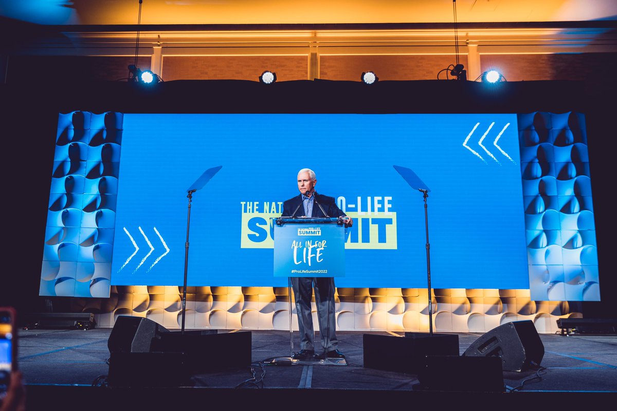 Mike_Pence's tweet image. We are here to declare with one voice ROE MUST GO. We will never stop working to create a world where every child, born and unborn, is protected by law and cherished in life as a precious gift from God.