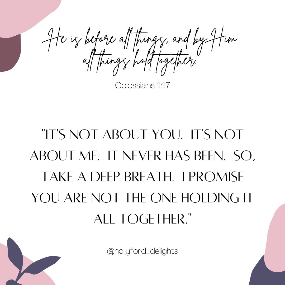 Holly_Ford_'s tweet photo. Preaching to myself and anyone else who needs this reminder…🙋🏼‍♀️ #SheDelights #Godsgotthis #itsallaboutJesus https://t.co/DymX94knTr