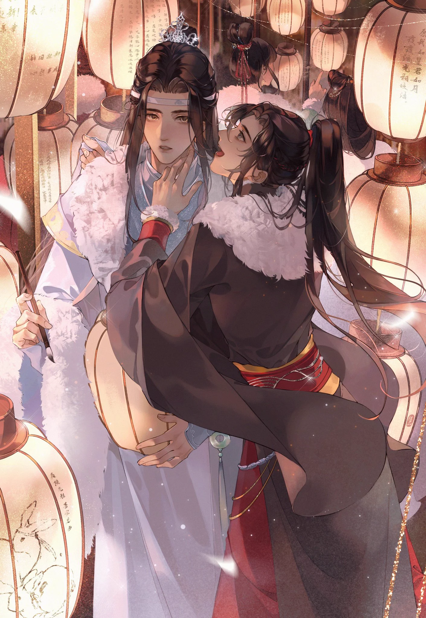 最安値⭐︎ 魔道祖師 狸子 描き下ろし複製原画 結婚ver. 魏無羨 藍忘機 狸子(@aa820733) / X