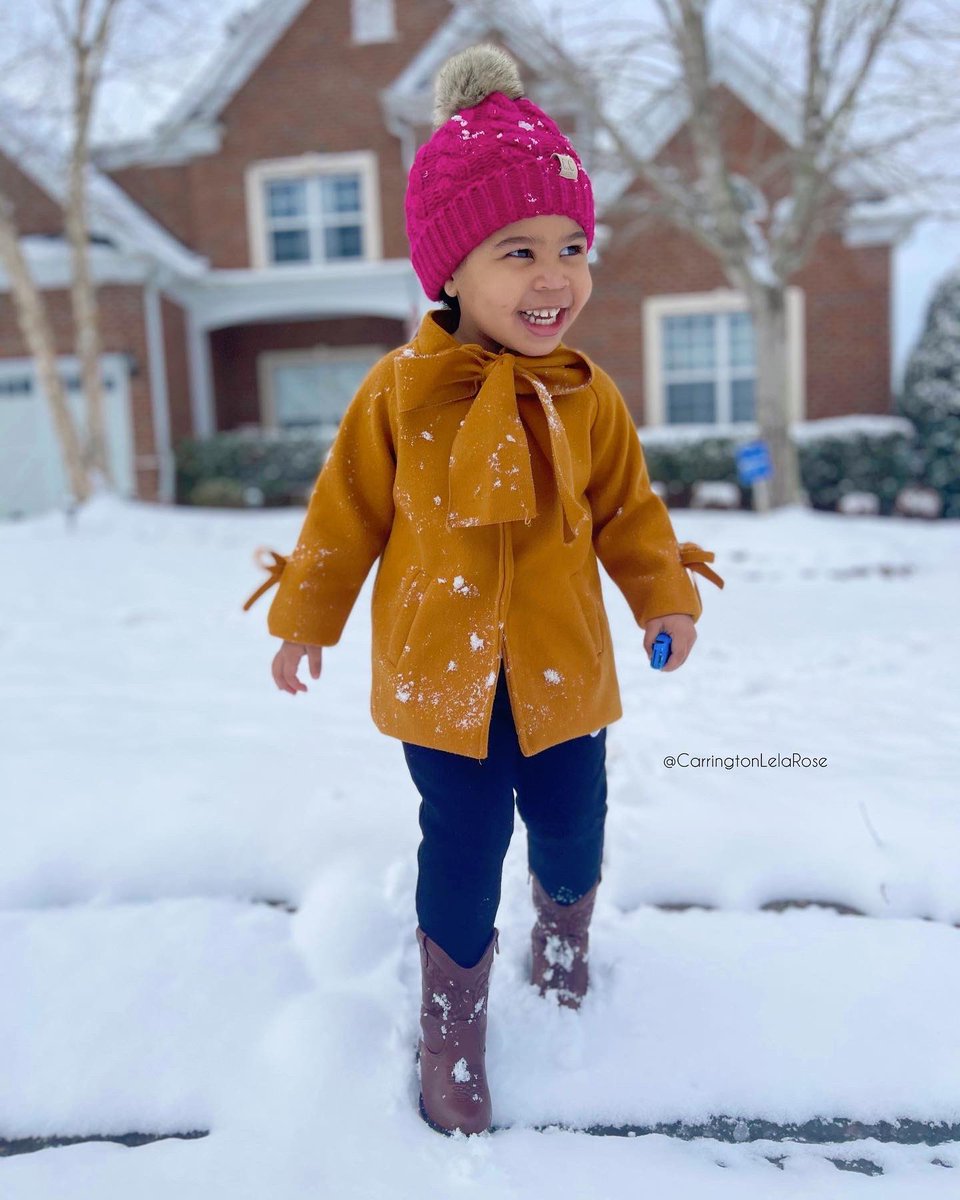 VicPoirrierTV's tweet photo. While Iβm at work, Miss Carrington is at home enjoying her first snow day! π₯°β₯οΈ #WRALsnow https://t.co/Kd7QWUAYCL