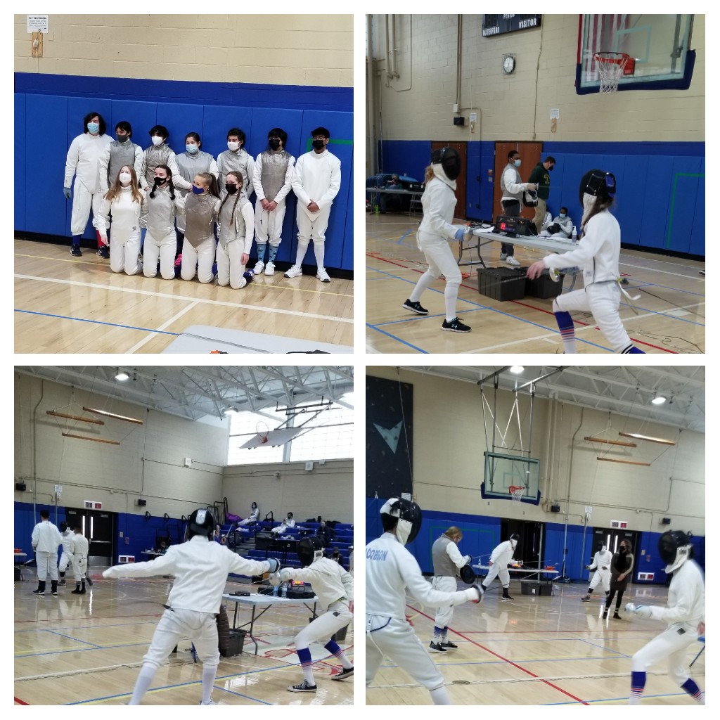 Waterford Lancer fencing tri-meet with New London &amp; Lyme-old Lyme Womens foil &amp; epee undefeated Men's foil &amp; epee undefeated. Senior day.