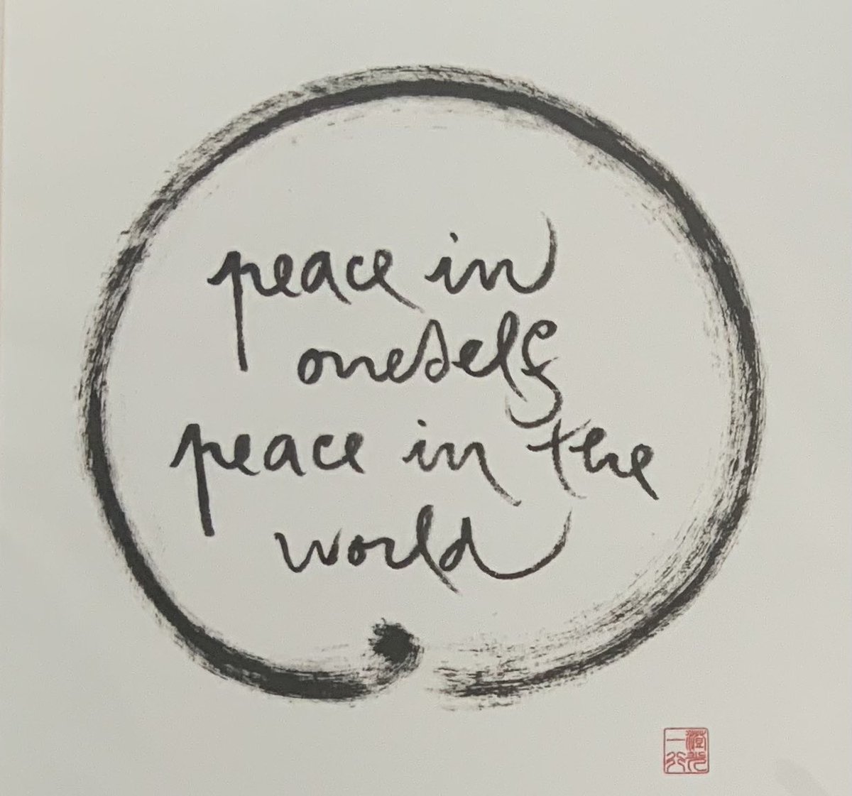 MindfulNation's tweet photo. With deep sadness, I wanted to share the passing of a great human-being and teacher, Thich Nhat Hanh.  Each day, at home, I am reminded by one of his beautiful calligraphy sayings. A big loss to humanity when we need such wisdom ever more. https://t.co/lcySyCvwXu