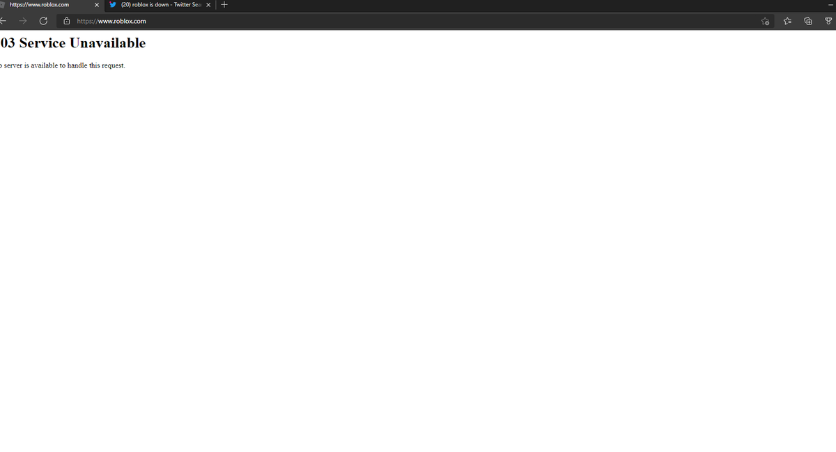 vxsifyz's tweet photo. roblox is down https://t.co/RTB2HQLoOl