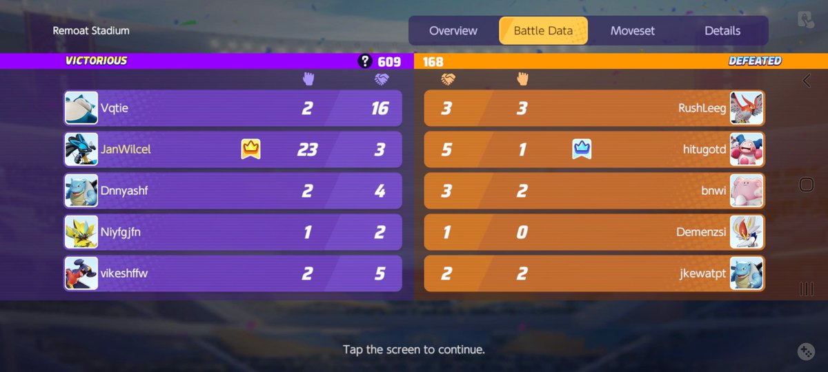 KuyaWilcelFBGG's tweet photo. Spicy builds becoming meta in @PokemonUnite !!
Follow me in Omlet Arcade and Facebook Gaming! @JanWilcel

Currently solo grinding 1700 points! See you in the Stadium!

Friend code:
2KQPT3H https://t.co/NT4dheJ9S9