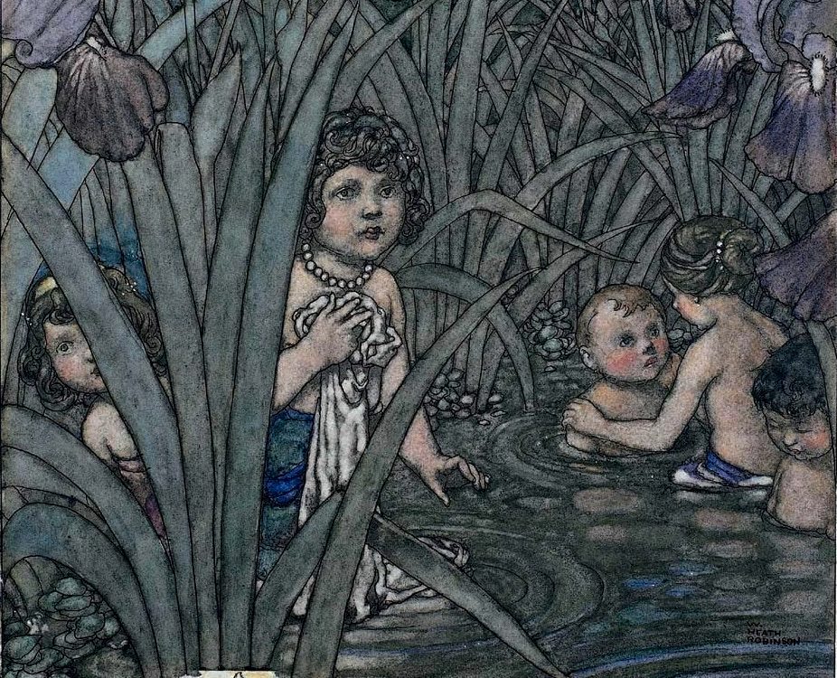 'Water Babies' by Heath Robinson, 1915

#wheathrobinson #waterbabies #charleskingsley #illustration #bookillustration