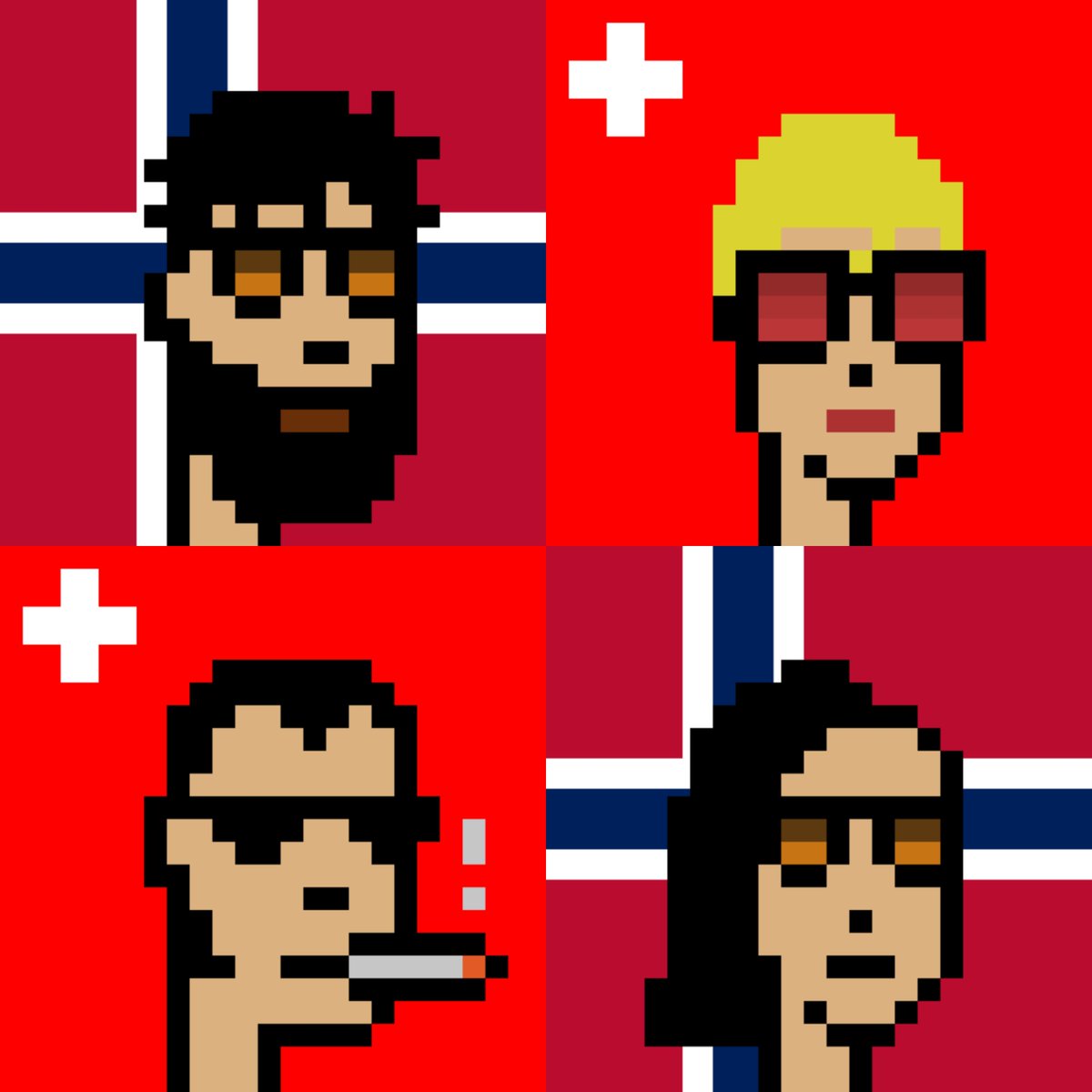 cryptopunkscoun's tweet photo. Norwegian and Swiss punks listed 🚀

💵 0.0006 ETH
🌠 No Gas Fee (Polygon)

#nft #cryptopunks #nftart #nftcollector #nftcommunity #nftcollection #opensea #eth #polygon https://t.co/Ux1sRHjZaa