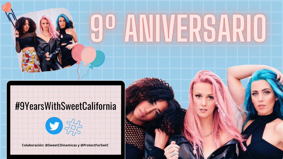 SweetCDinamicas's tweet photo. 🎉 || ANIVERSARY SWEET CALIFORNIA 

En este proyecto hemos participado @ProtectSwtC y nosotras como regalo para el noveno aniversario @SweetCalifornia, el hashtag será #9YearsWithSweetCalifornia el día 24 a las 12 PM🕛  Cualquier duda dm!! https://t.co/3NTxjz731t