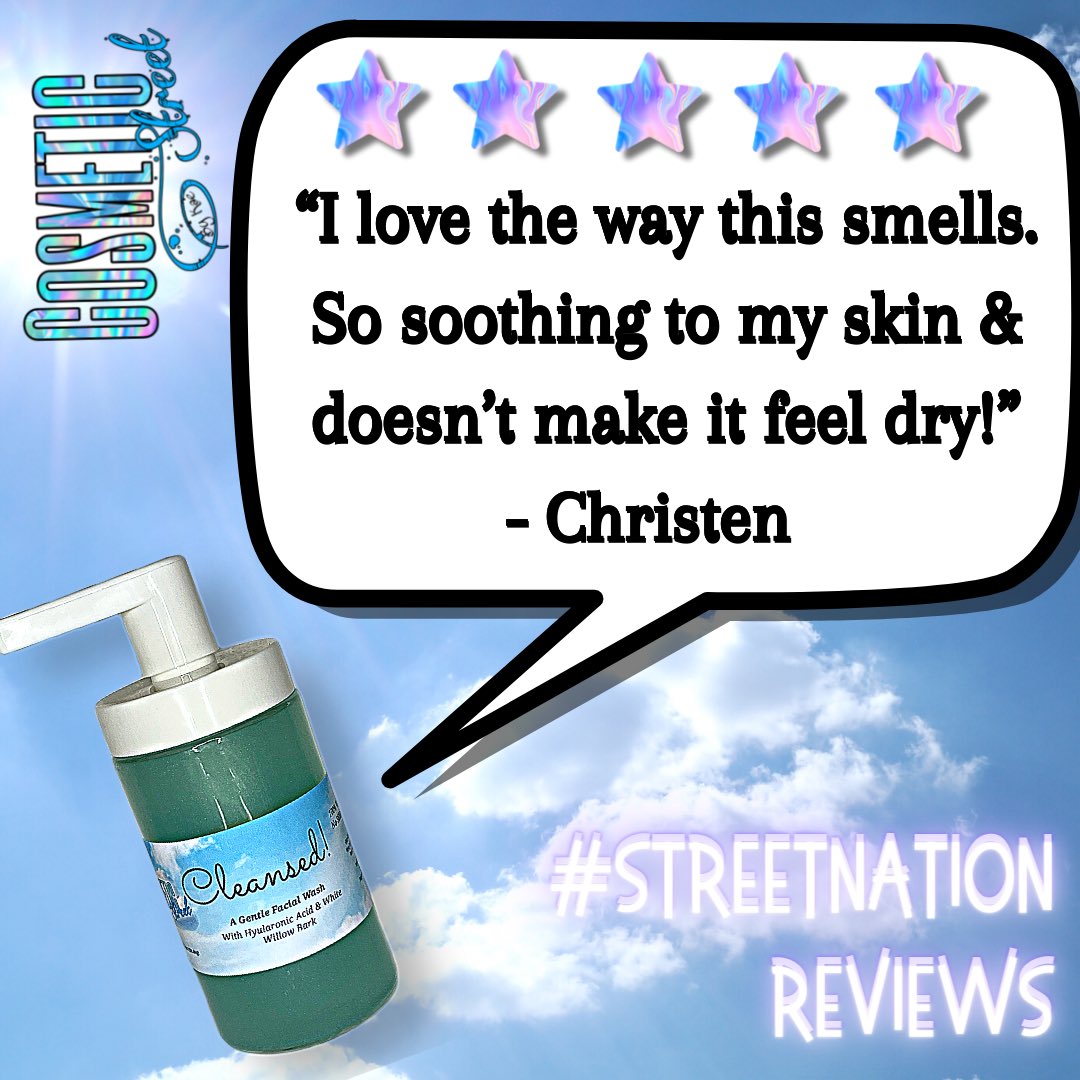 ShopCosmeticSt's tweet photo. βοΈWe Love #StreetNation Reviews!
βοΈ Our Gentle Facial Wash was formulated to help cleanse & hydrate without drying out the skin!
#sensitiveskinfriendly #sensitiveskin https://t.co/8my7AA3VBO