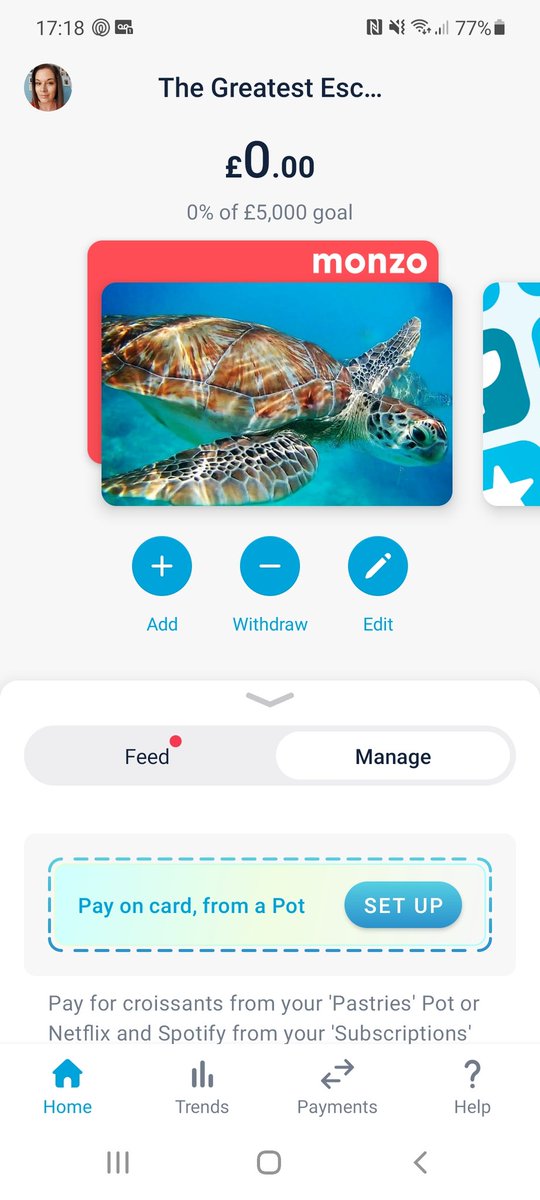 SarahCreate's tweet image. #MonzoTopUpMyPot
Saving up for my dream escape and ticking off my bucket list ❤🌴