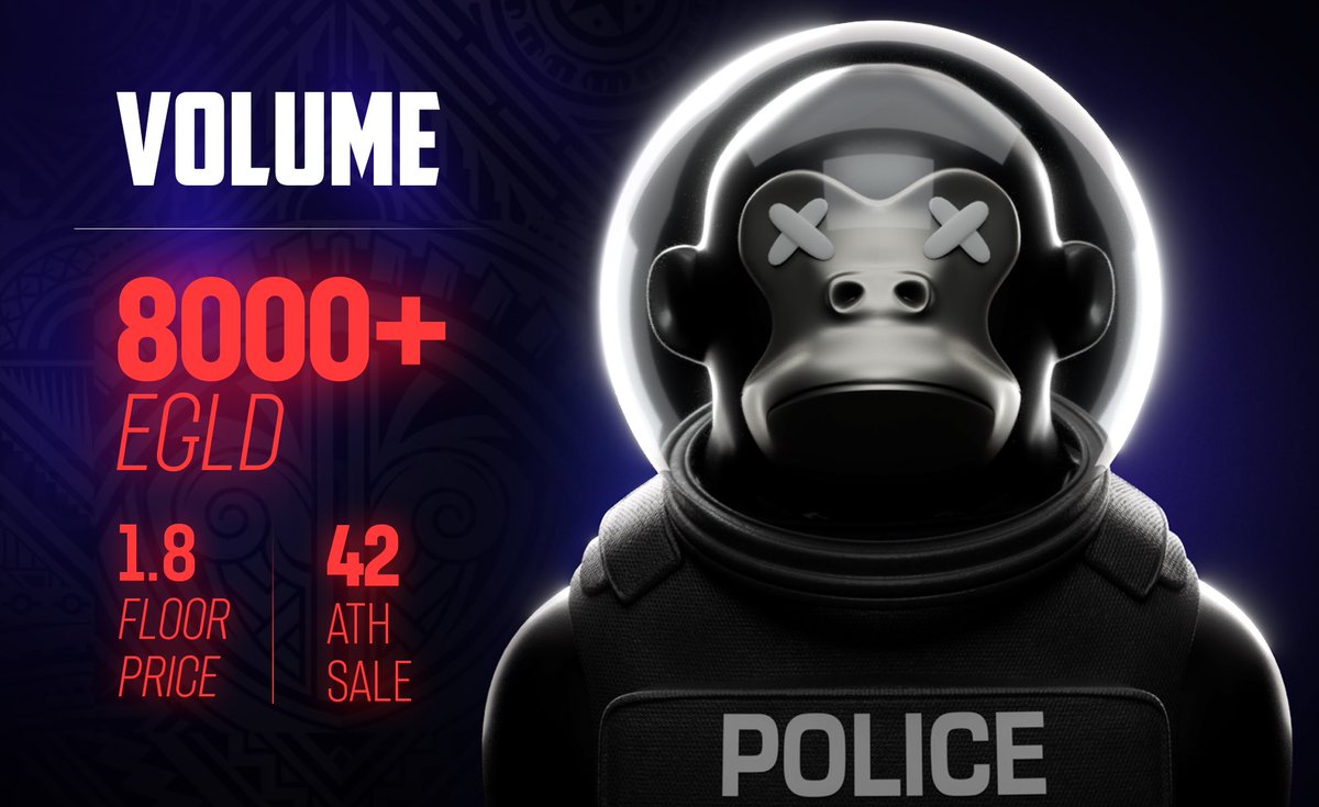 EAPESCLUB's tweet photo. Amazing! 🦍

After 9 days, there is more than 8000+ EGLD traded volume!🔥

Where to buy your #ElrondApes?🍌
You have the choice between 3 marketplaces.
@eMoonSpace @truststaking  @DeadRareNFT 

Slowly then suddenly ⚡️

#EGLD #ElrondCommunity https://t.co/GcUNVeJaIo